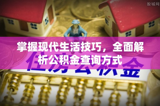 立山掌握现代生活技巧，全面解析公积金查询方式