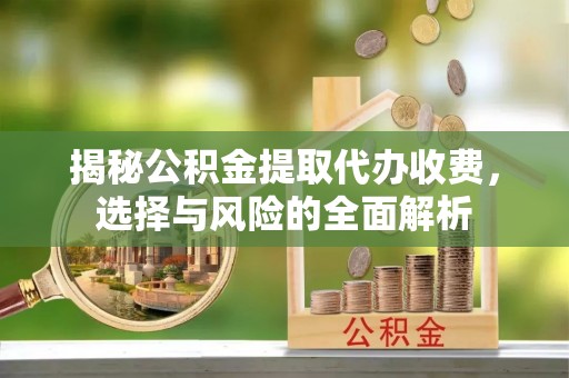 立山揭秘公积金提取代办收费，选择与风险的全面解析