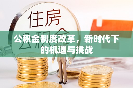 立山公积金制度改革，新时代下的机遇与挑战