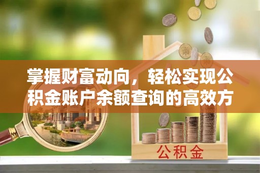 立山掌握财富动向，轻松实现公积金账户余额查询的高效方式