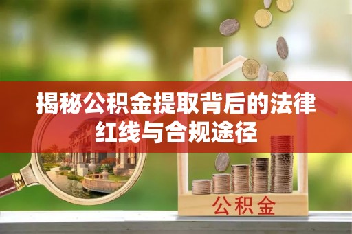 立山揭秘公积金提取背后的法律红线与合规途径