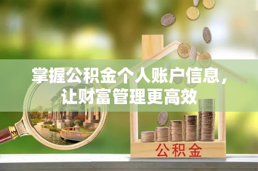 立山掌握公积金个人账户信息，让财富管理更高效
