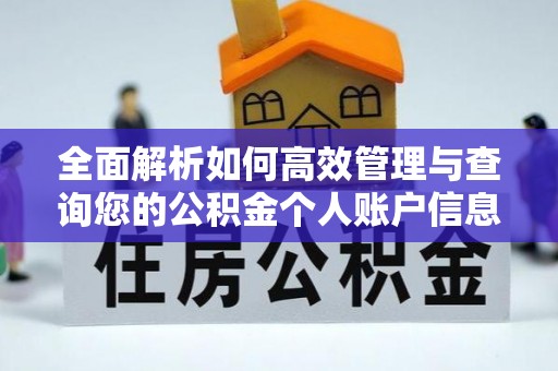 立山全面解析如何高效管理与查询您的公积金个人账户信息