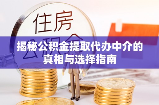 立山揭秘公积金提取代办中介的真相与选择指南