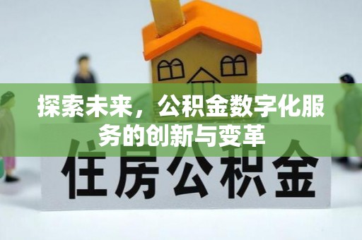立山探索未来，公积金数字化服务的创新与变革